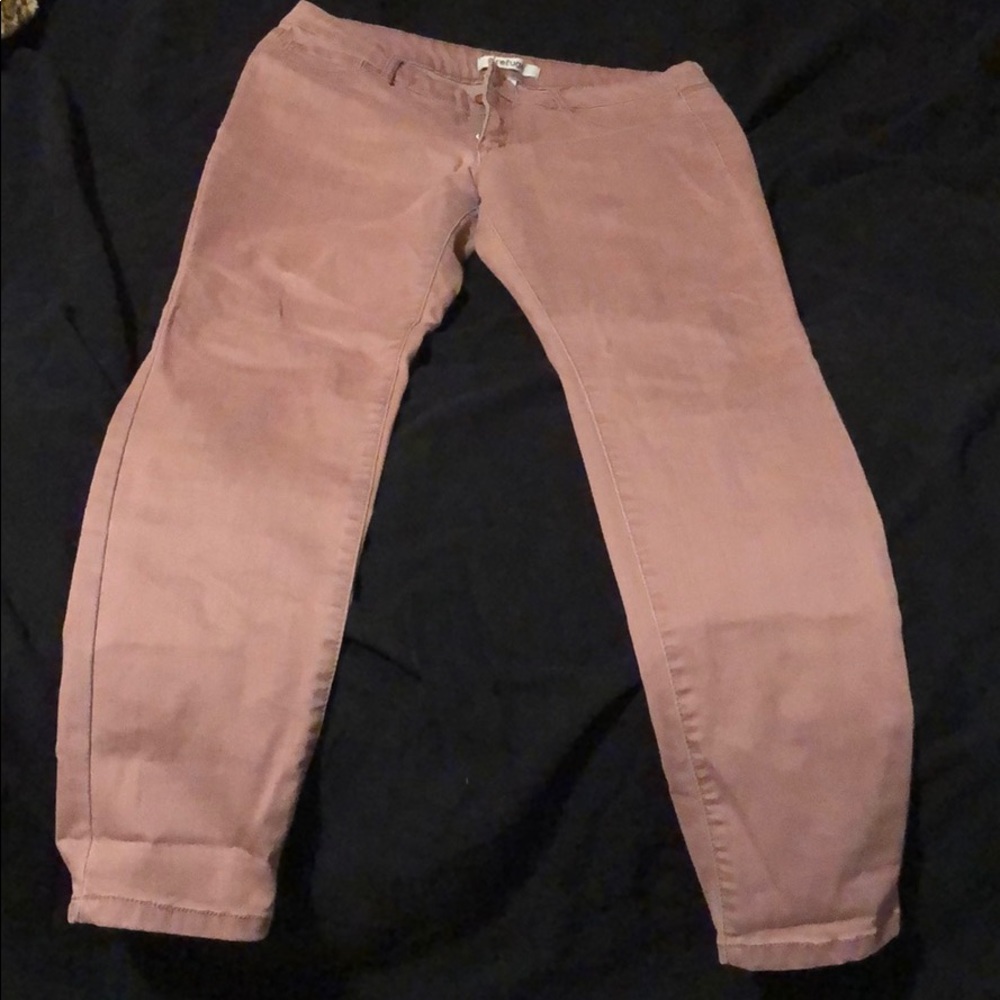 Rose colored jeans
